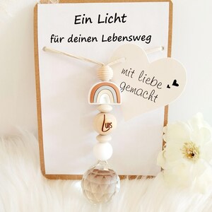 Sonnenfänger als Geschenk zur Geburt, Taufe oder Babyparty. Personalisiertes Geschenk zur Geburt, Geschenk Neugeborenes, personliertes Geschenk Taufe, Geschek Taufpatin