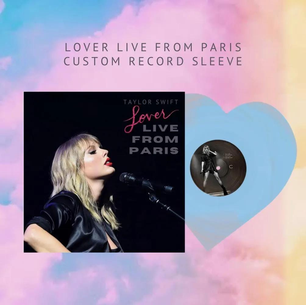 Lover vinyl live from paris - Etsy Polska