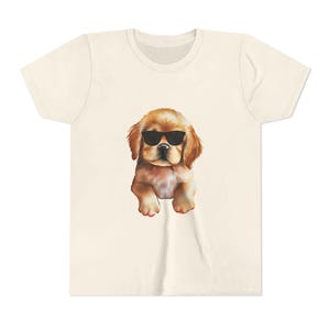 Funny Dog Youth Tee, Cute Puppy T-Shirt, Kids Animal Graphic Shirt, Pet Lover Gift, Children's Clothing