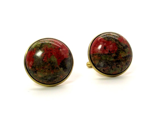Unakite Cufflinks