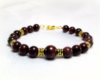 The Red Berry Men's Red Tigers Eye Bracelet - Men's Red Bracelet