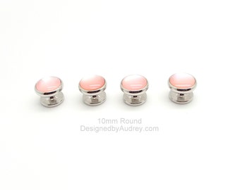 Pink Tuxedo Shirt Studs - Pink Mussel Pearl Tuxedo Shirt Studs – Pink Pearl Tuxedo Shirt Studs