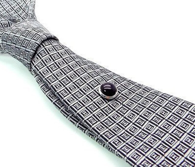 Black Onyx Tie Tac Black Tie Tac Black Tie Pin Black Tie Etsy