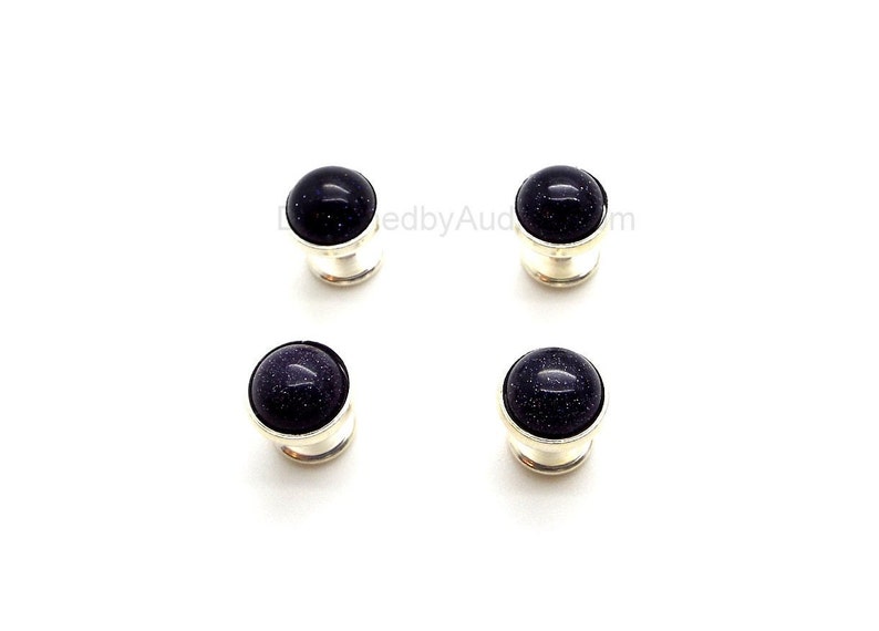 Blue Tuxedo Shirt Studs A Clear Starry Night Round Blue Sandstone Tuxedo Shirt Studs Midnight Blue Tuxedo Shirt Studs image 2