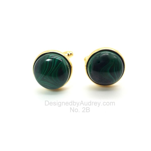 Matiste Green/Gold Cufflinks main image 1