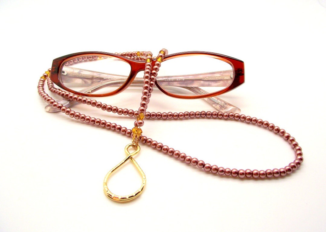 Eyeglass Holder Brown Eyeglass Lanyard Creamy Chocolate Etsy