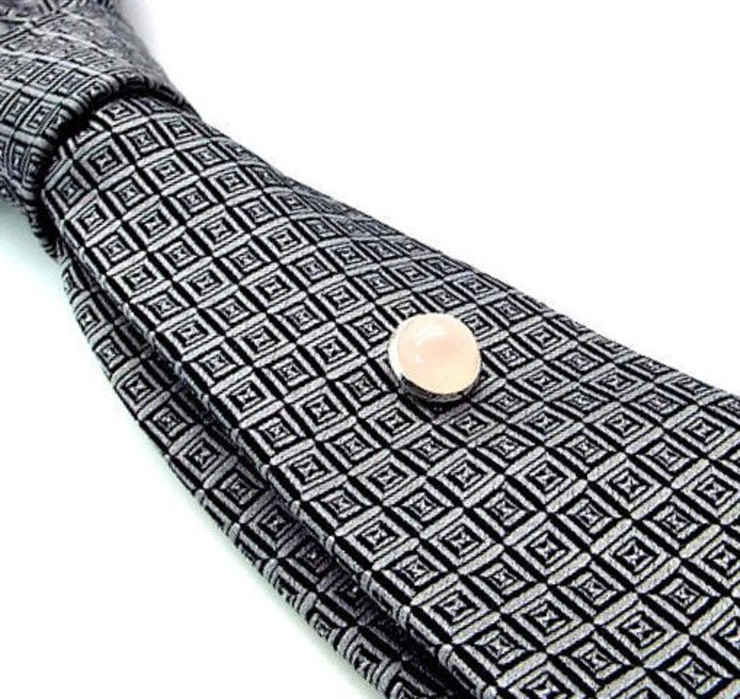 Pink Tie Tac Sweet Cotton Candy Tie Tac rose Quartz Tie Tac pink Tie