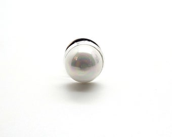 White Pearl Tie Tac - White Pearl Tie Tac - White Tie Tac - White Tie Tack