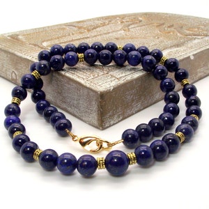 Men&#39;s Blue Necklace - Delta Blues Lapis Lazuli Men&#39;s Necklace - Lapis Lazuli Men&#39;s Necklace