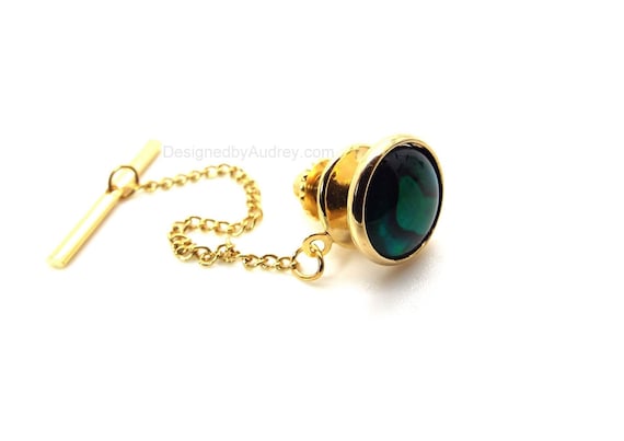 emerald tie tack