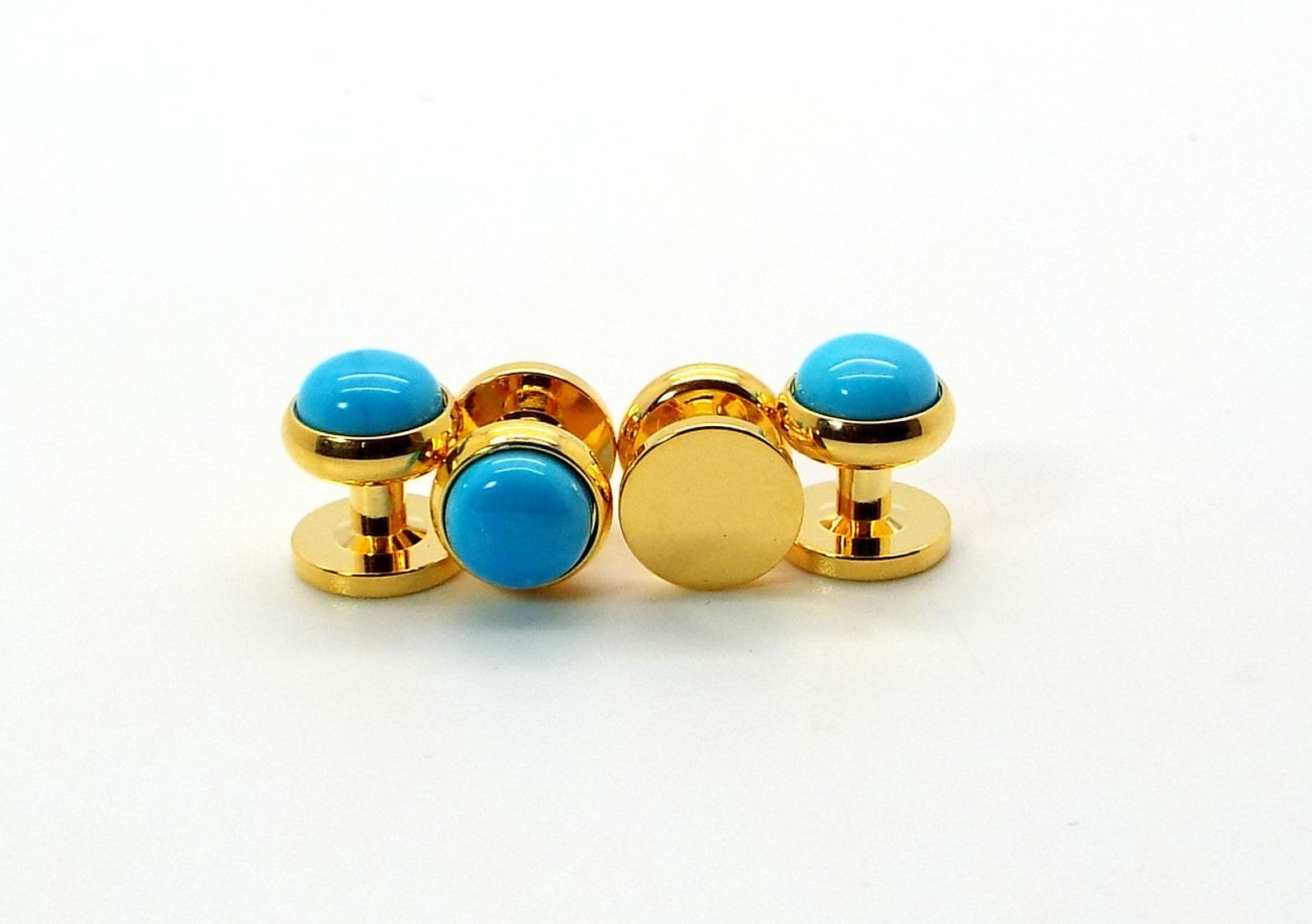 Blue Tuxedo Shirt Studs Turquoise Blue Howlite Tuxedo Shirt Etsy
