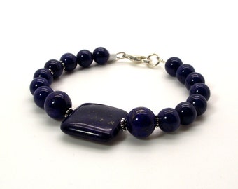 Blue Bracelet – Lapis Lazuli Bracelet – Evening Jazz Lapis Lazuli Bracelet