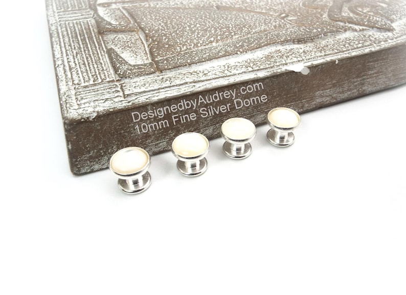 White Mother of Pearl Tuxedo Shirt Studs – White Pearl Tuxedo Shirt Studs – White Tuxedo Shirt Studs image 4
