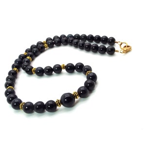Men’s Blue Tiger’s Eye Necklace II – Men’s Blue Necklace