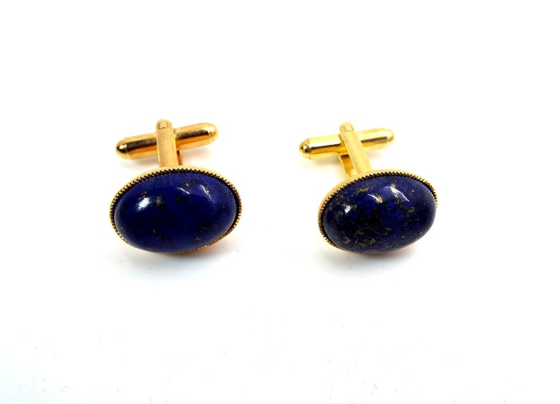 Lapis Lazuli Tuxedo Stud Set Blue Tuxedo Studs Lapis Lazuli Tuxedo Shirt Studs image 10