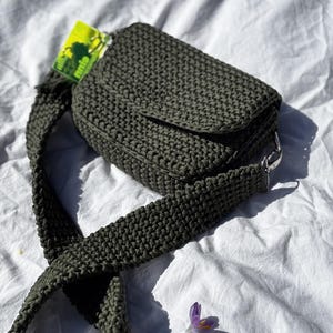 Small Crochet Cloud Bag – Handmade Vegan Crossbody Purse – Lightweight Shoulder Bag – Gift for Her - Ena Bag