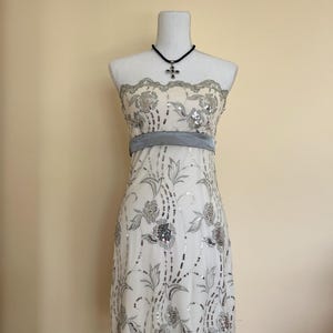 Vestido de verano sin tirantes, vestido Y2K Fairycore adornado, vestido con lazo, vestido de fiesta, lindo vestido de verano para niñas, vestido de fiesta adornado, vestido de fiesta