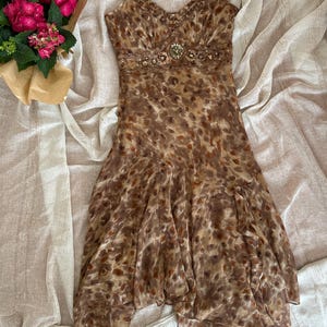 Beaded Summer Dress, Vintage Embellished 90s Summer Midi Dress, Beaded Vintage Dress, Vintage Prom Dress, 90s Dress