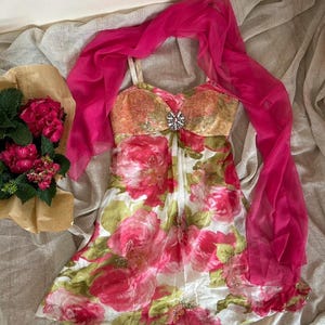 Beaded Silk Vintage Dress: Allure Sweet 16 Prom Dress