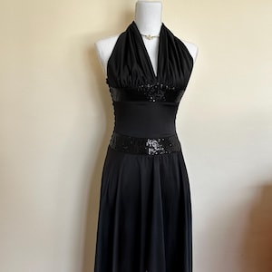 Black Satin Dress, Embellished Midi Dress, Minimal Black Dress, Draped Dress, Prom Dress, Halter Neck Dress, Gorgeous Simple Black Dress