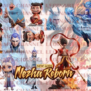 Nezha chinese famous animation kids cartoon Topper Printable Topper Digital Copy