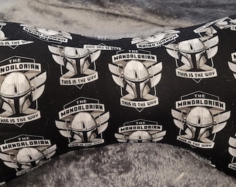Star Wars The Mandalorian Themed Bone Shaped Pillow