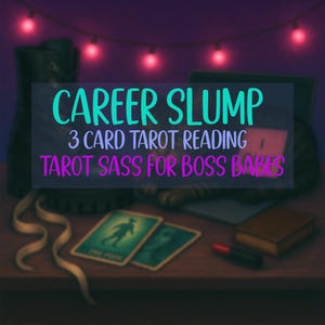 Tarot de 3 cartas para el trabajo / Claridad y consejos laborales / Lectura en PDF por correo electrónico / Tarot Sass para el arco de tu personaje principal