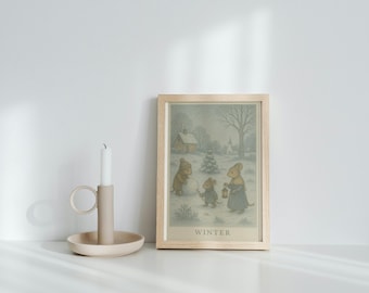 Vintage Nursery Prints - Animal Art Set