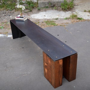Floating Steel Waterfall Bench immagine 5