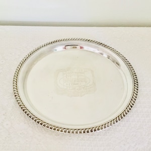Vintage Genesee April 1963 One Million Barrels Commemorative Silverplate Beer Tray