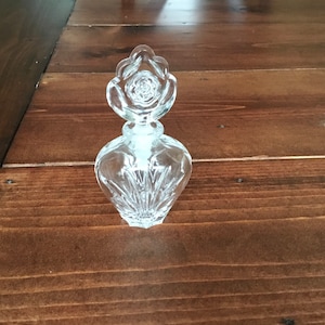 Vintage Princess House 24 % Lead Crystal AU Plomb Perfume Bottle with Original Label