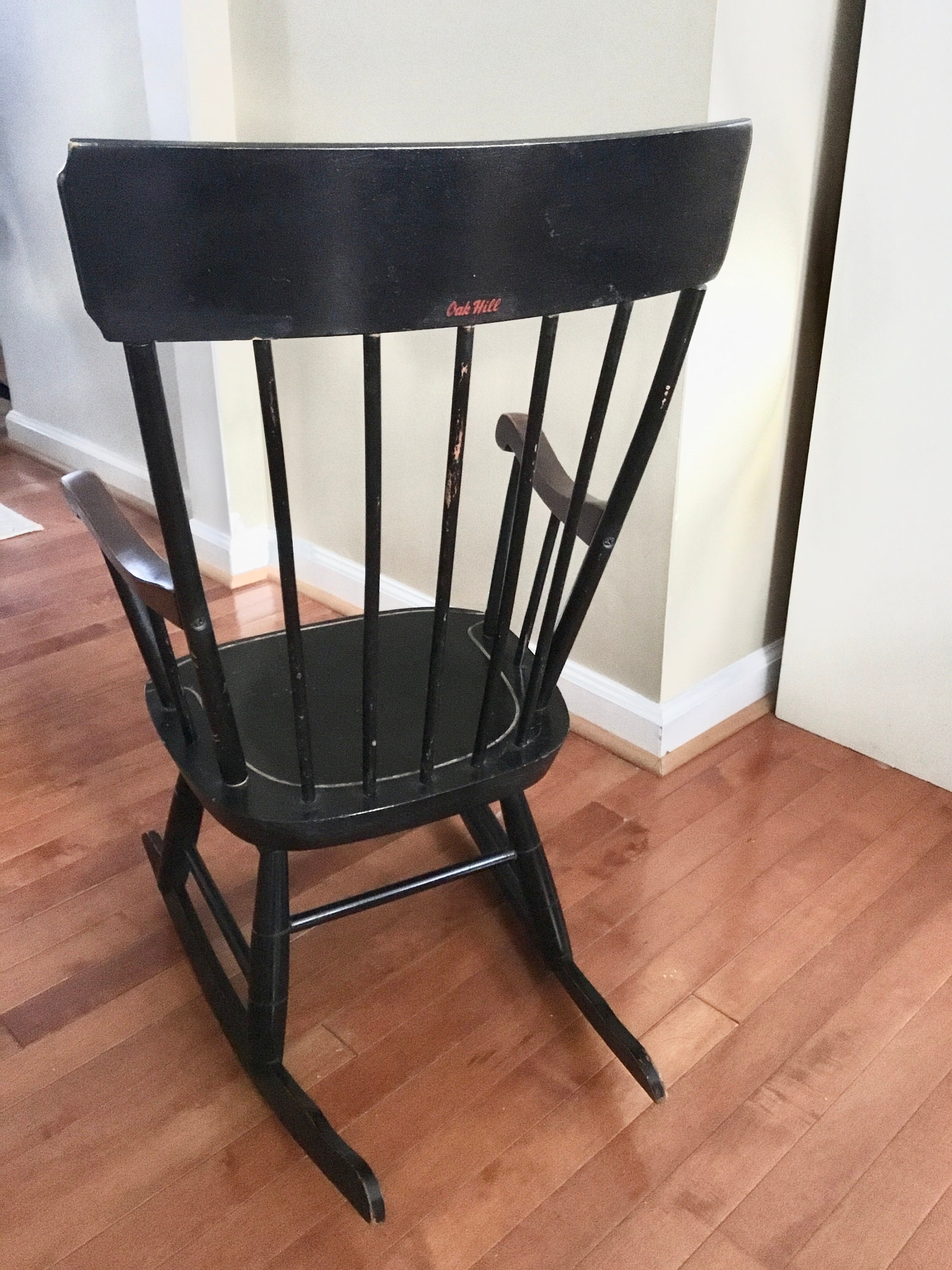 Vintage Oak Hill Children's Rocking Chair Child Rocking Etsy