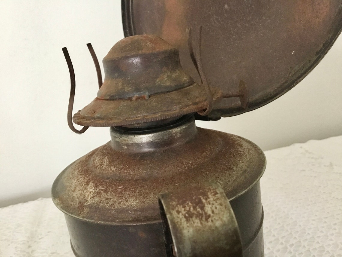 Antique Oil Lantern Wall Mount Kerosene Lamp Hurricane Lamp Etsy