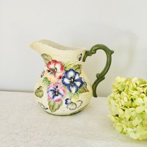 Capodimonte decorative floral Pitcher Vase