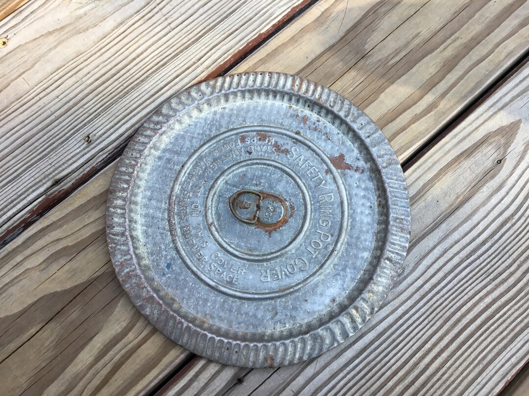 Vintage/ Antique Tin EKCO Safety Ring Pot Cover Lid Farmhouse Decor Etsy