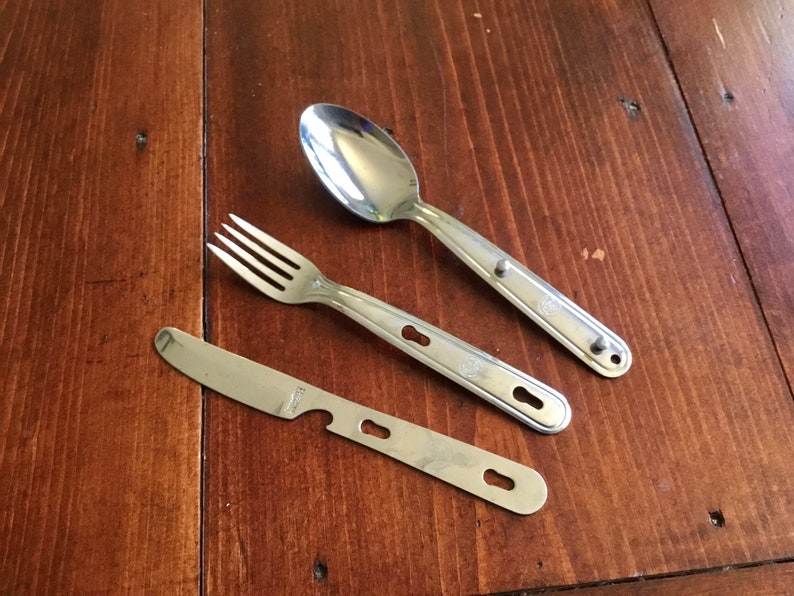 Vintage Boy Scouts Utensil Set Imperial USA Knife Fork Spoon Etsy