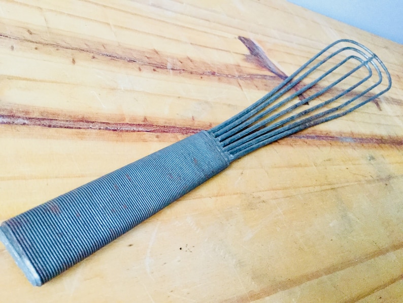 Download Vintage Rusty Metal Grater Wire Whisk Beater kitchen Utensils | Etsy