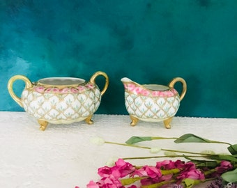 Vintage Nippon Sugar and Creamer Set