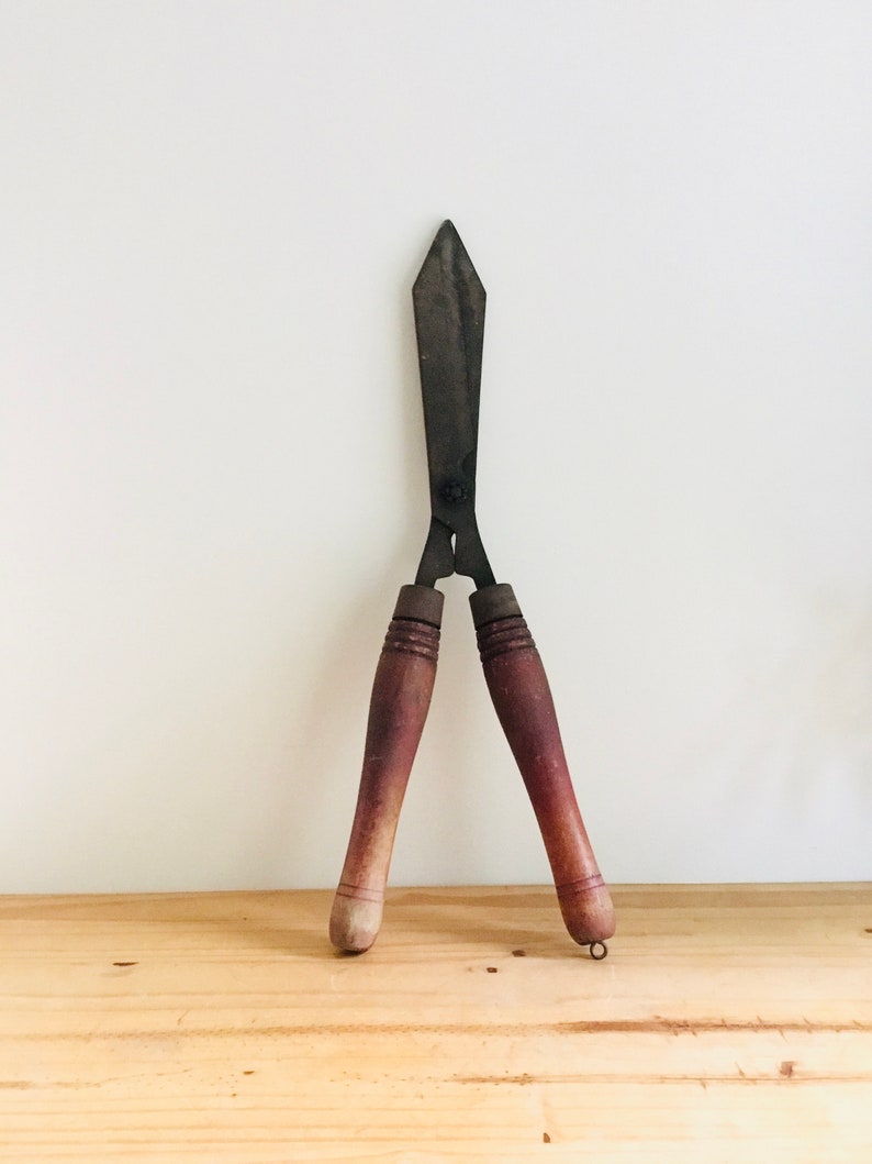Vintage Antique Wood Tree Hedge Clippers Shears Trimmer Etsy