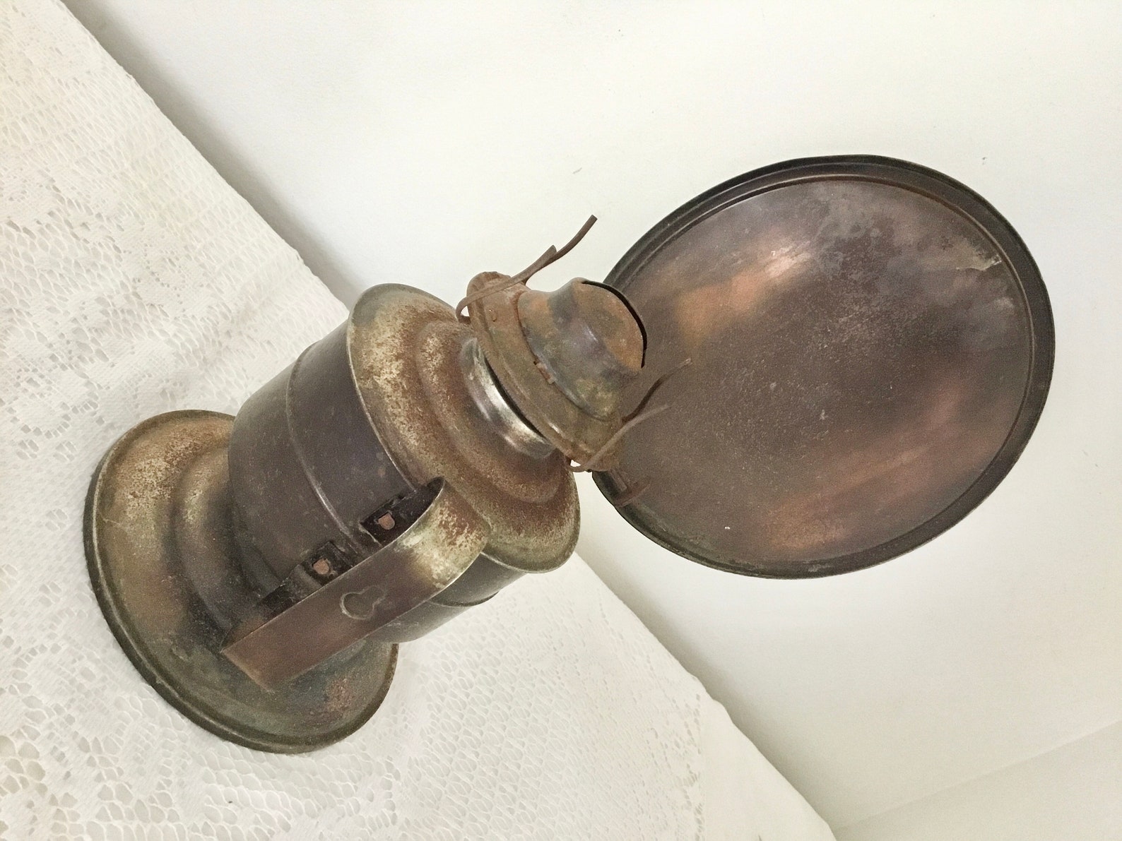 Antique Oil Lantern Wall Mount Kerosene Lamp Hurricane Lamp Etsy