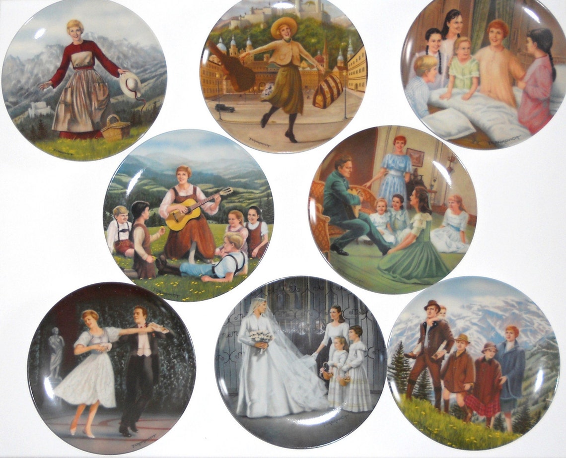 Sound of Music Collector Plates Set of 8 Vintage 1986 Etsy