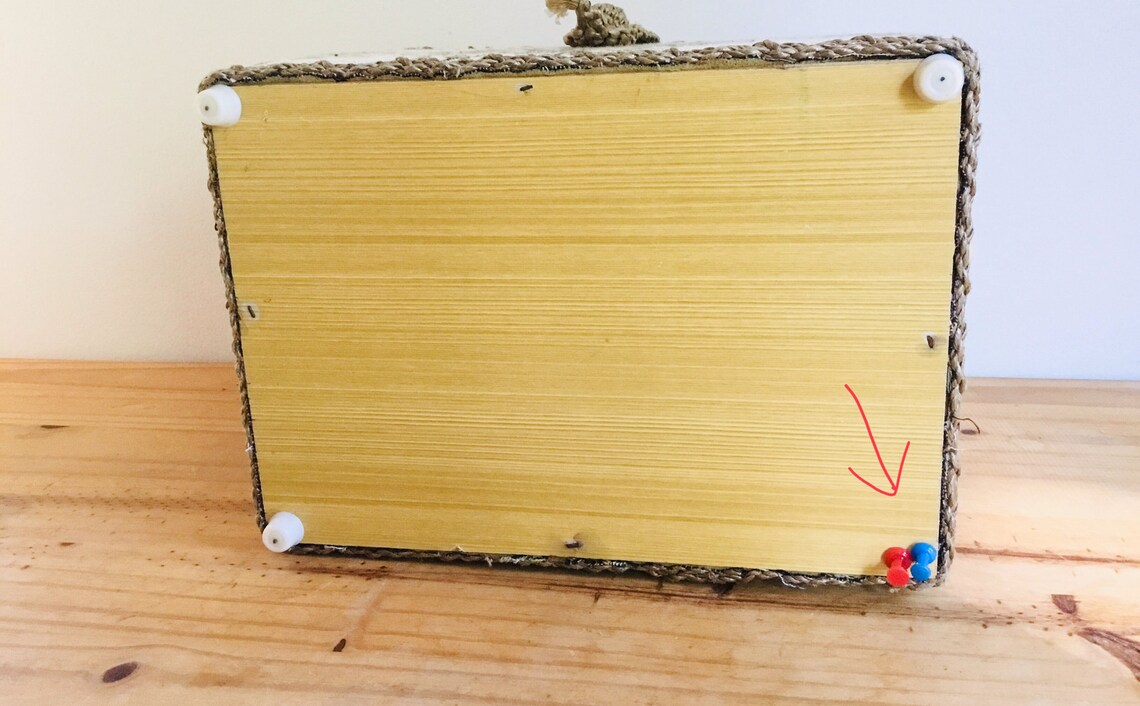 Vintage Tapestry Sewing Box Basket With Handle Plastic Divider Etsy