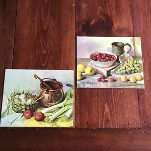 2 Winde Fine Prints &quot;Still Life&quot; By Henk Bos No.315 + 302 Size 8&quot;×10&quot;