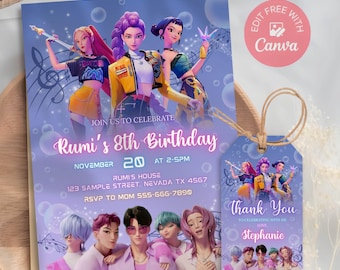 KPOP Demon Hunters Sagoma In Polistirolo Personalizzata Con Stampa - Foto 11