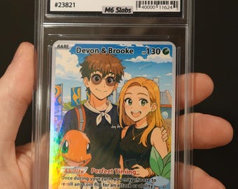 Carte Pokémon personnalisée en dalle graduée