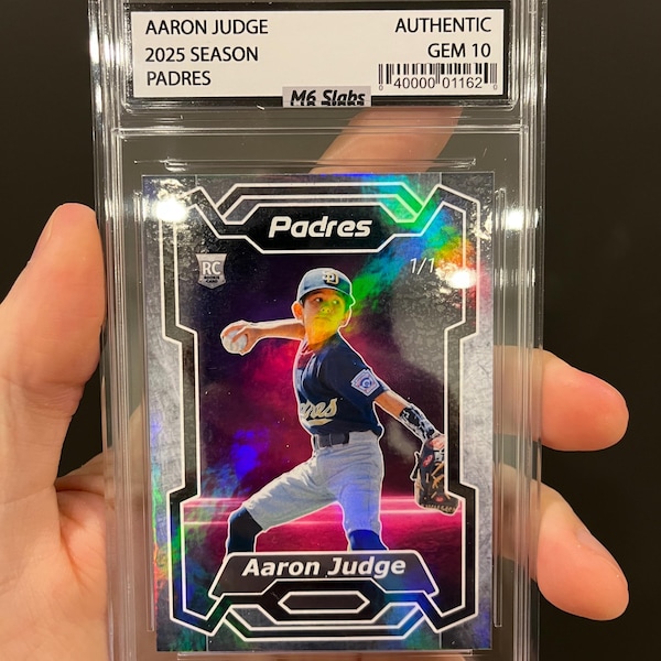 Custom Sports Card in Graded Slab (Message for bulk rates!)