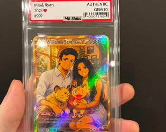 Custom Pokemon Card in Graded Slab