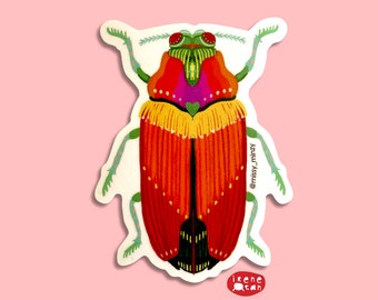 NEW Vinyl Sticker / Beetle Bug / Art Decals / Gift Ideas / Souvenir Ideas / Decor