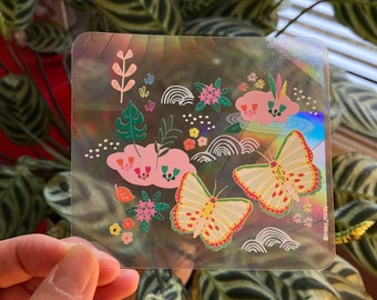 SUNCATCHER Butterflies Garden | Catch the Rainbow, Rainbow Suncatcher, Suncatcher Stickers, Window Sticker, Rainbow Maker, Window Decals