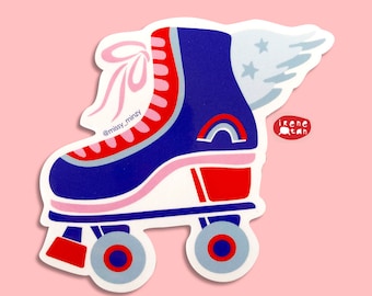 NEW Vinyl Sticker / Roller Skates / Skating Lover / Art Decals / Gift Ideas / Souvenir Ideas / Decor